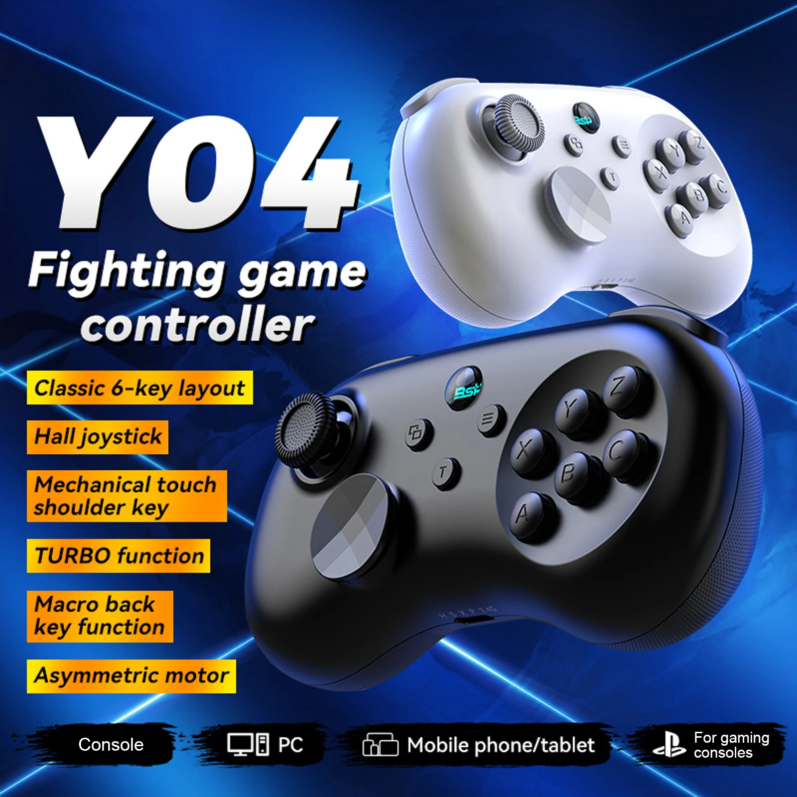 Pc Gaming On Android - Hall-Effekt-Joystick-Gaming-Controller Y04 Mobile Fighting Game Controller