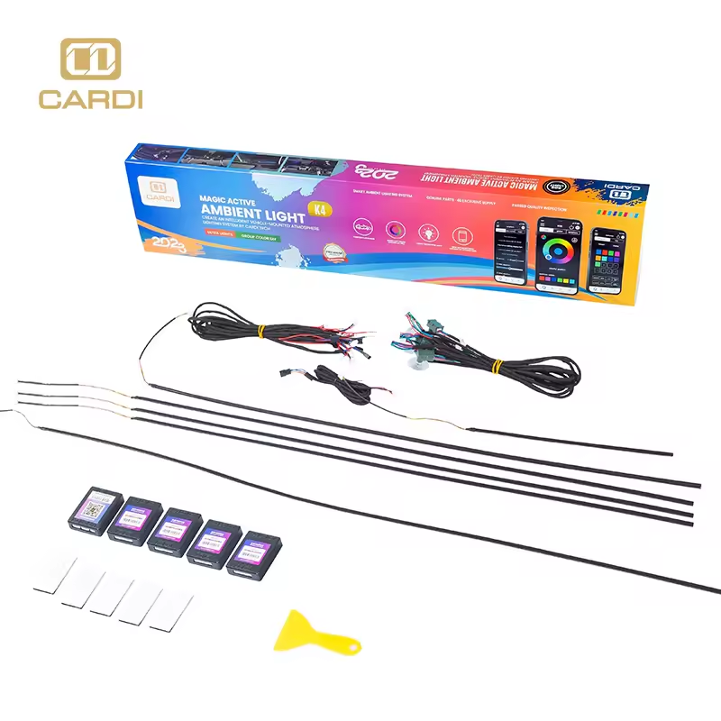 Rgb Light Strip - K4 18 1 Vollfarbige Neon-LED-Innenbeleuchtungsstreifen, universell,
