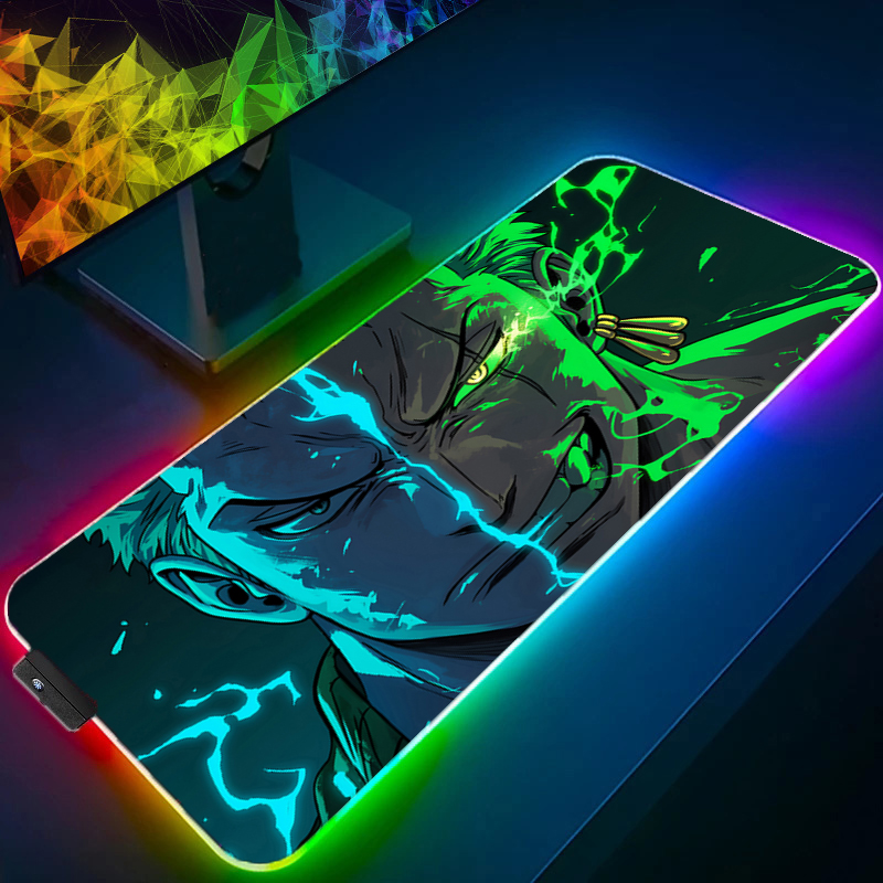Pc Gaming Keyboards - ONE PIECE Zoro Mauspad RGB Gaming