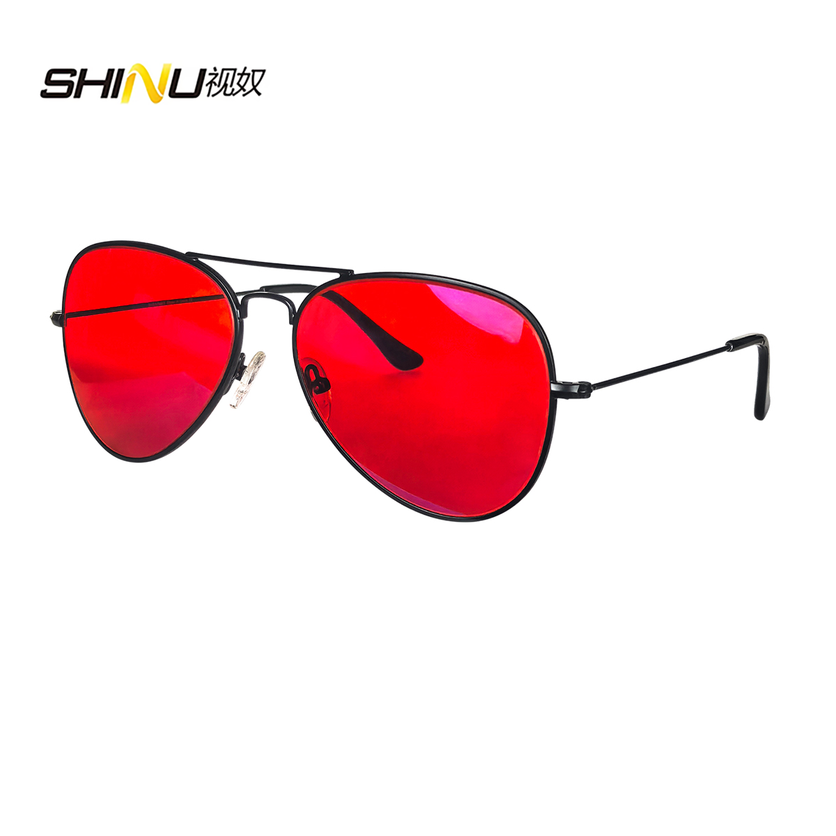 Gaming Glasses Blue Light - SHINU Rote Gläser Brille Männer Orange