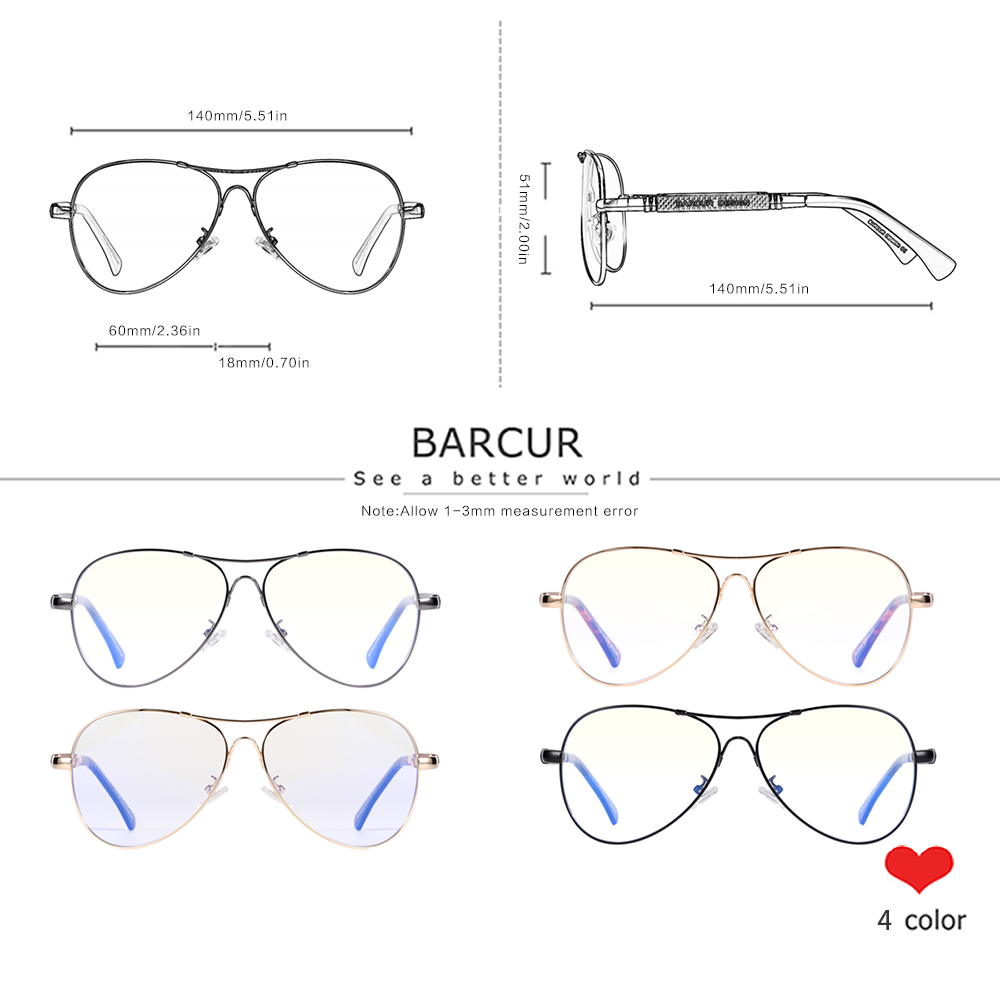 BARCUR Anti-Blaulicht-blockier – Gaming Glasses Blue Light Bewertung und Preis