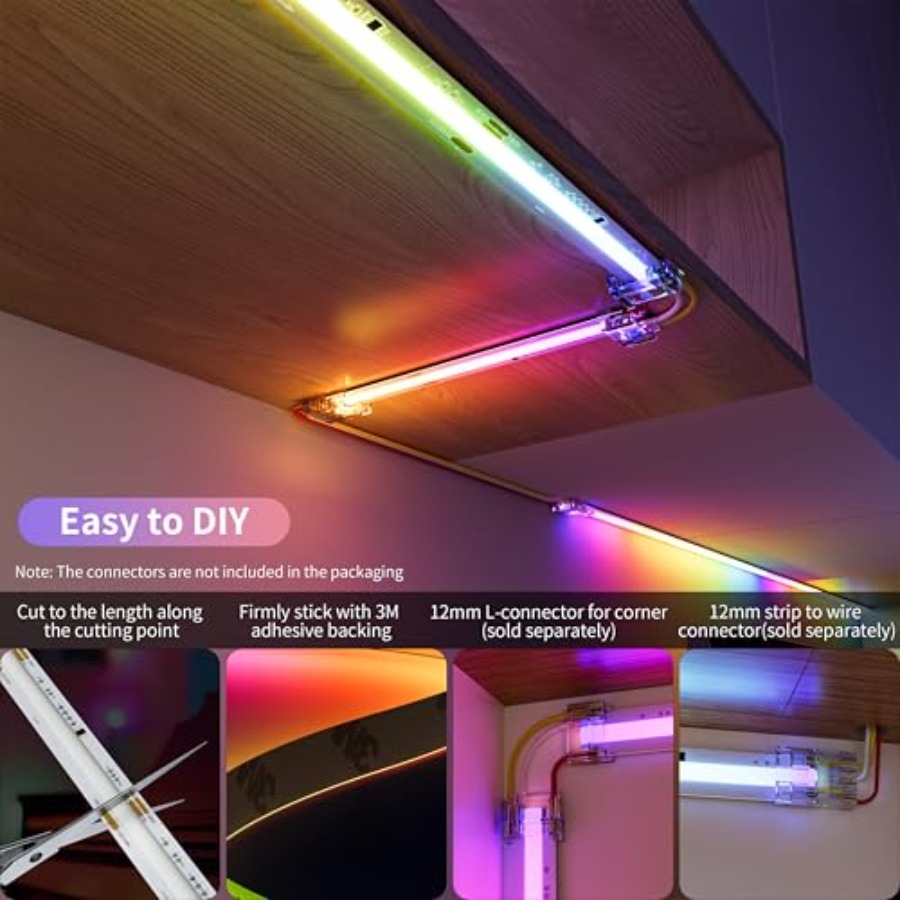 RGB Smart IC COB LED-Lichtband – Rgb Light Strip Bewertung und Preis