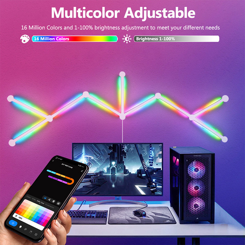 Intelligente RGB-Wandleuchte,  – Rgb Light Strip Bewertung und Preis