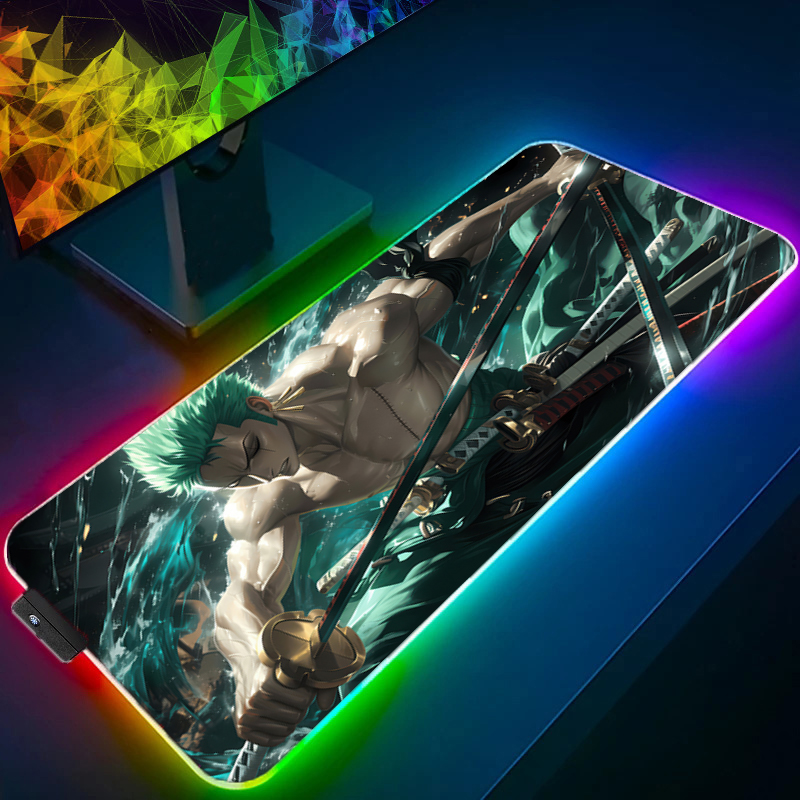 ONE PIECE Zoro Mauspad RGB Gam – Pc Gaming Keyboards Bewertung und Preis